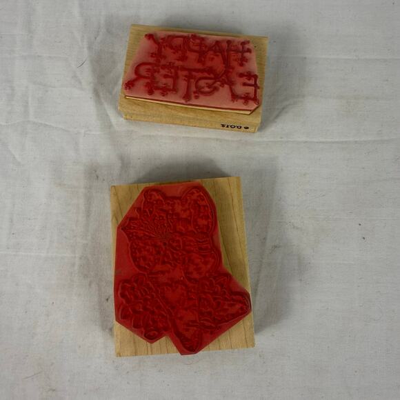 D.O.T.S. Easter Rubber Stamp Set N 214 Garden Bunny J 190 Happy Easter Crafts - Picture 2 of 4